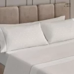 Sabanas Estampadas Aiko Beige 100% algodón