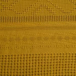 Colcha 100% algodón en mostaza