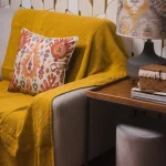 plaid sofa 100% algodón