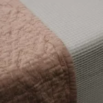 Plaid cama en 100% algodón Monde Rosa