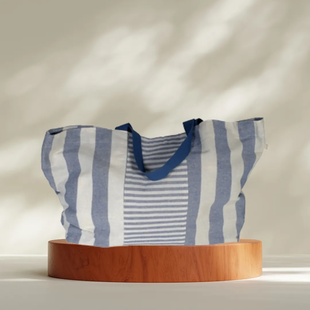 Bolso de Lino Azul