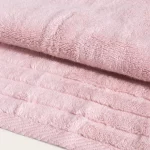 toalla de baño en 100 % algodón rosa tiza