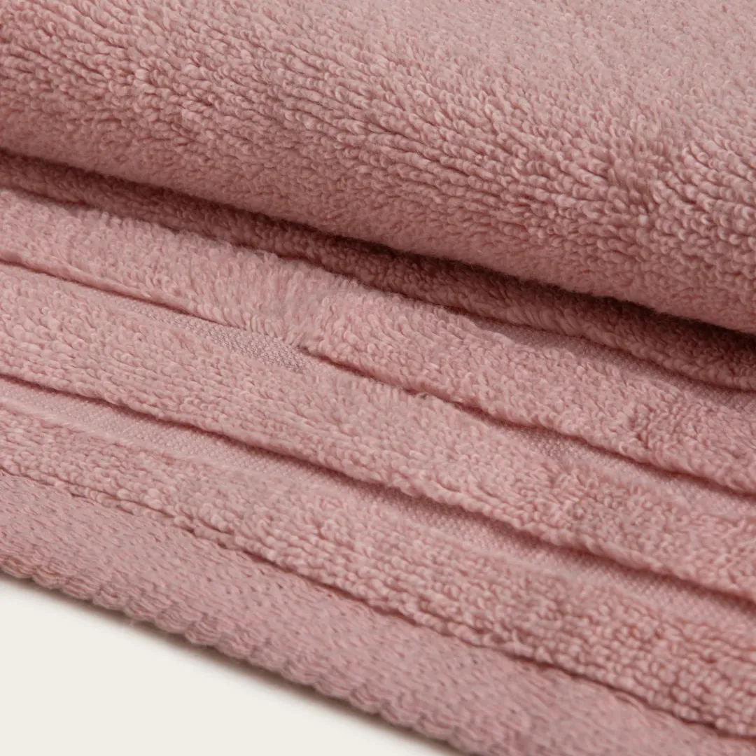 toalla de baño 100% algodón en rosa palo