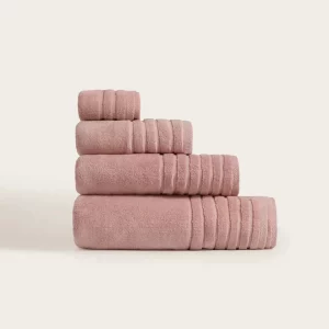 Toalla 100% algodón rosa palo