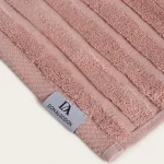 toalla de baño en algodón rosa palo