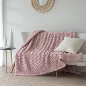Plaid Aguadulce rosa