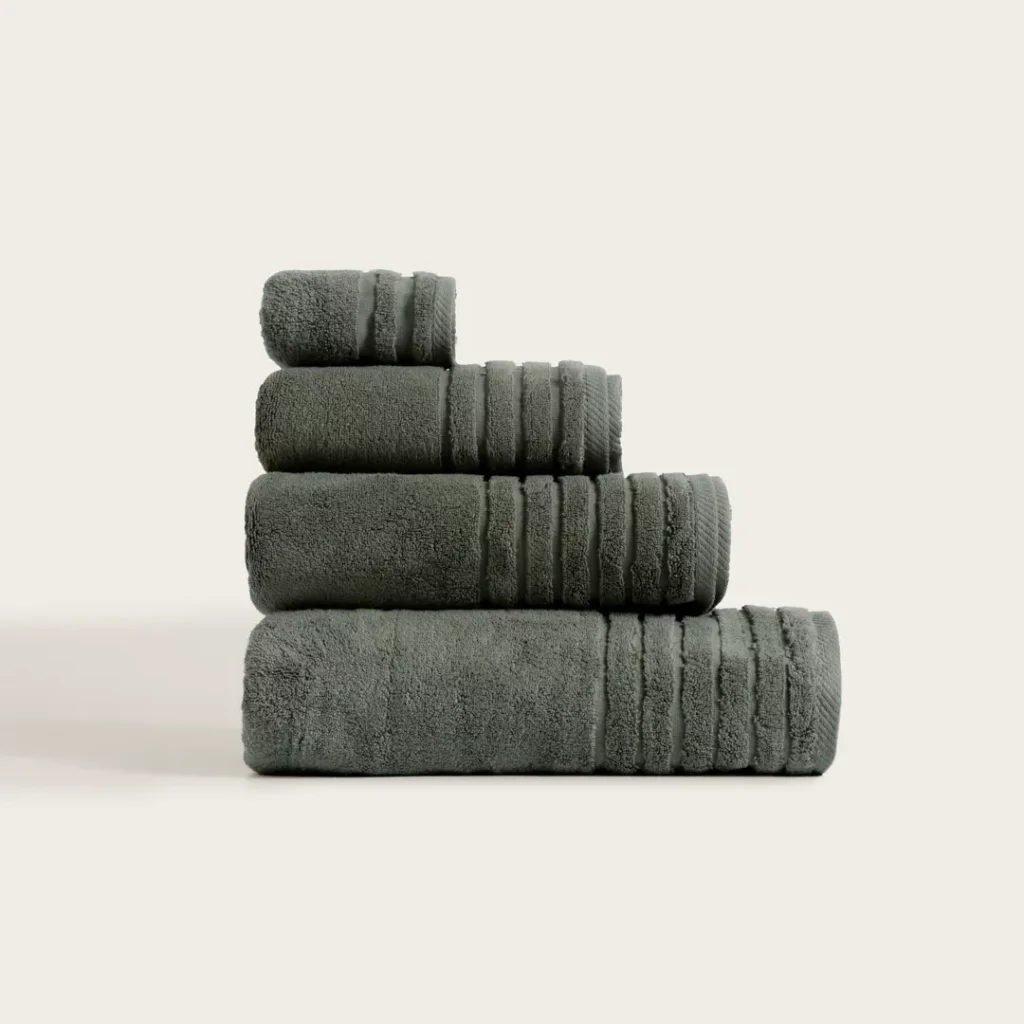 Toalla de baño en 100% algodón verde