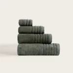 Toalla de baño en 100% algodón verde