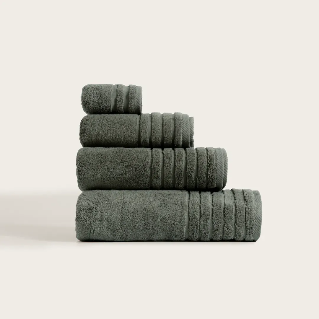 Toalla de baño en 100% algodón verde