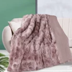 Plaid para cama con borreguillo