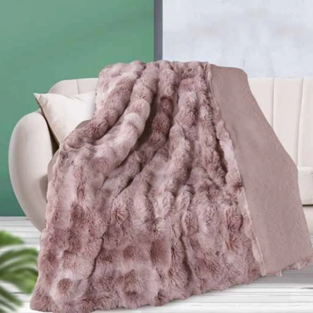 Plaid para cama con borreguillo