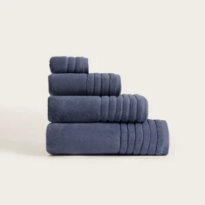 Toalla de baño en 100% algodón Azul