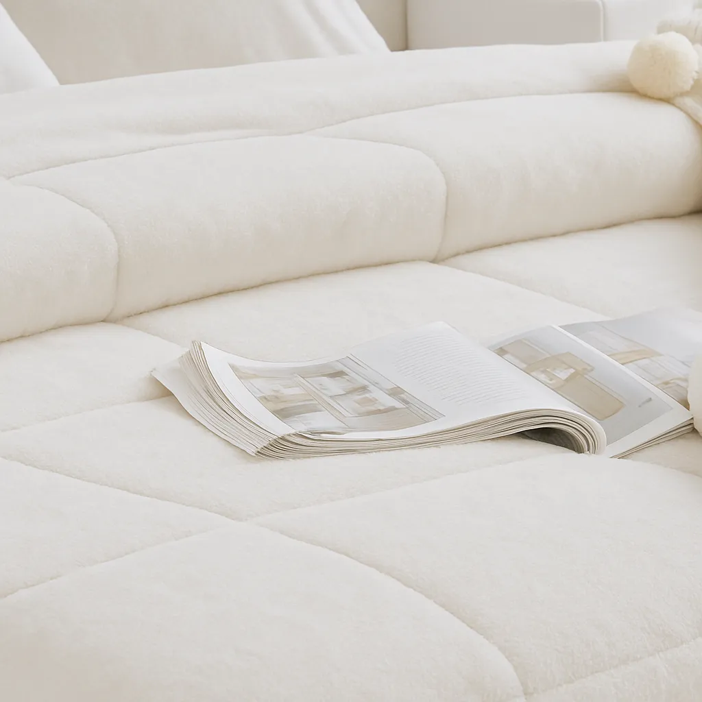 Plaid de cama Blanco Níjar