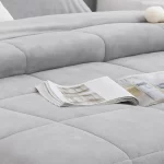 Plaid de cama gris Nijar